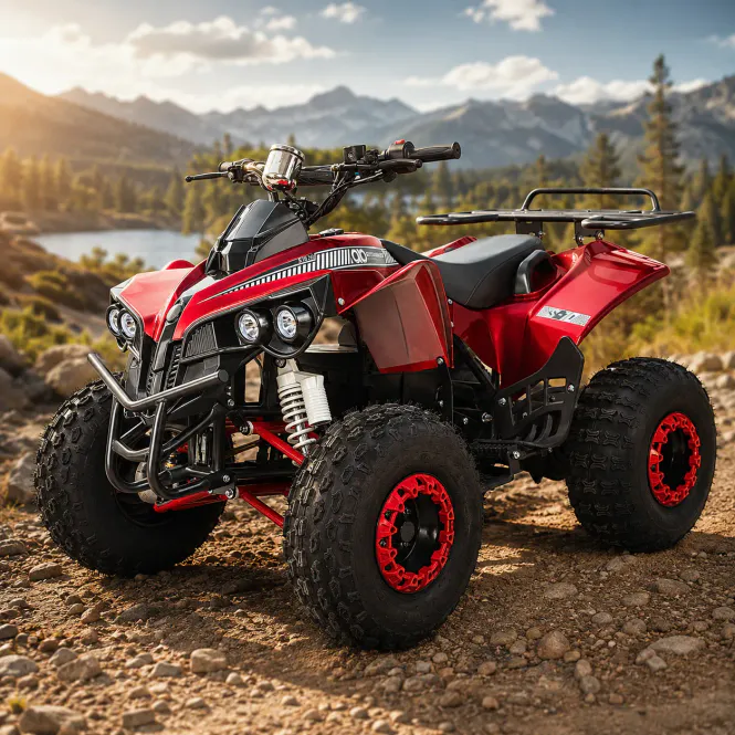 Hovedbilde Barnas Quad S-10 Elektrisk 1000W Rød/Metallic