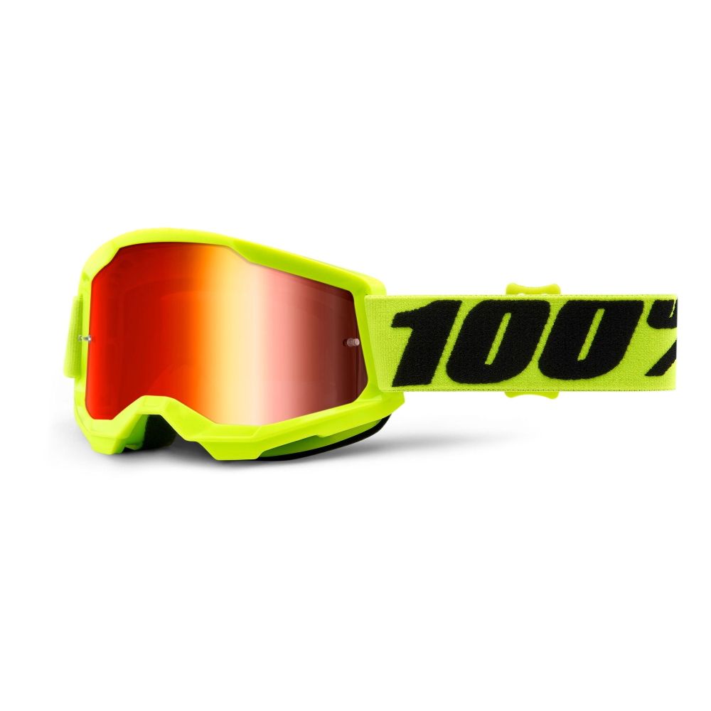 Barne Motorcrossbriller 100% Strata 2 Youth Mirror - fargevalg