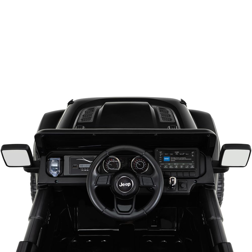 Elbil for barn Jeep Wrangler Rubicon - hvit/sort