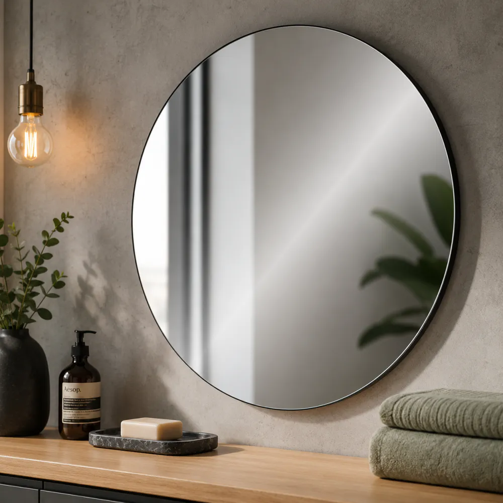 Infrarød speilvarmer 200 W rund Ø60 cm – Heidenfeld HF-HS300