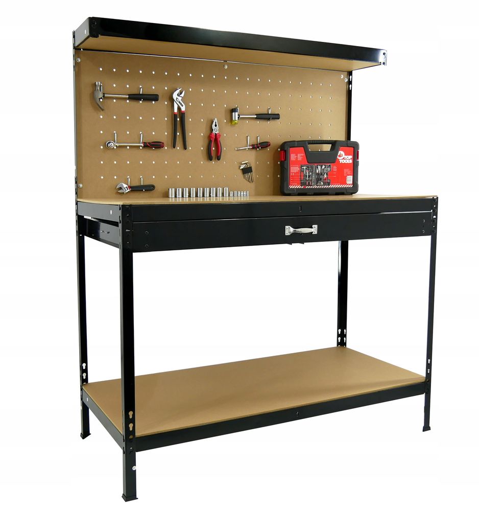 Arbeidsbenk med skuff - 120 x 60 x 150 cm