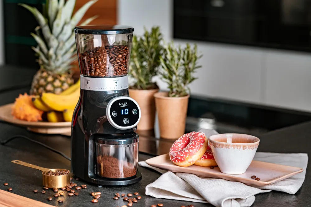 Elektrisk Kaffekvern med Koniske Kvernverk
