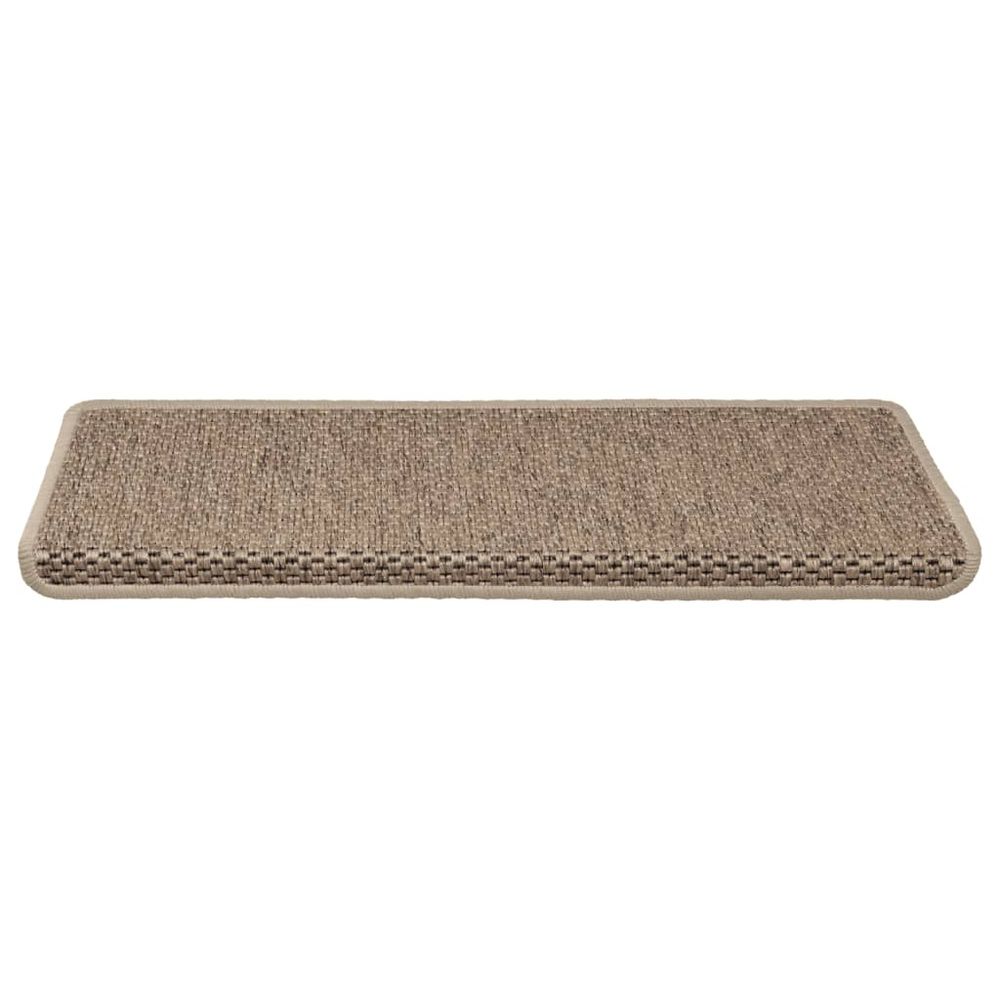 Selvklebende trappematter 15 stk 65x21 cm - sandfarge
