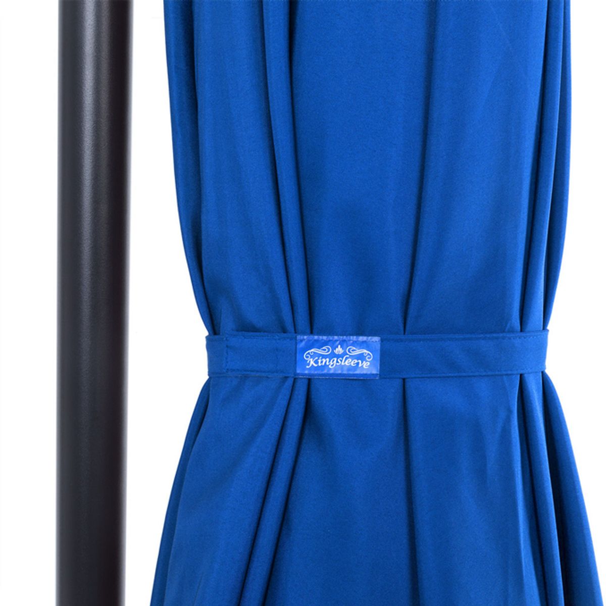 Hengeparasoll 330 cm med trekk - blå