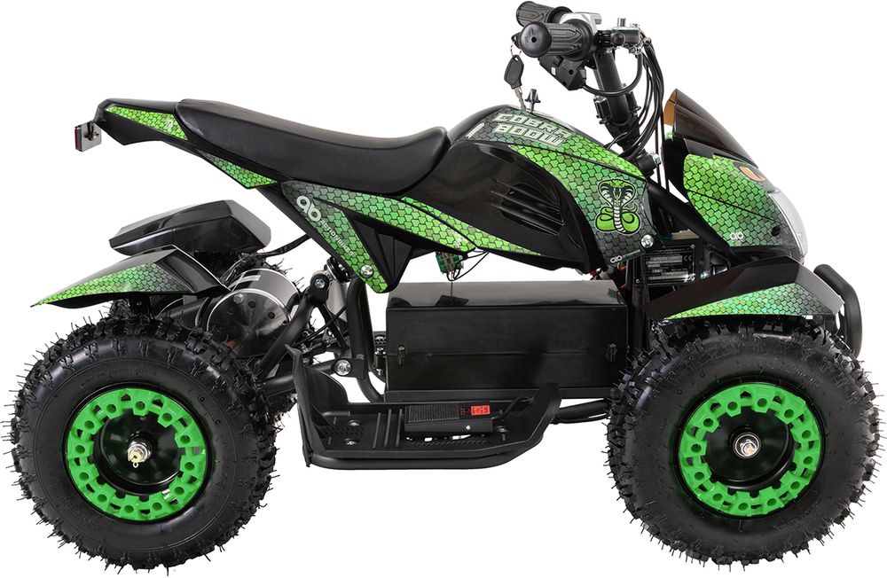 Cobra 800w elektrisk mini ATV Grønn-sort