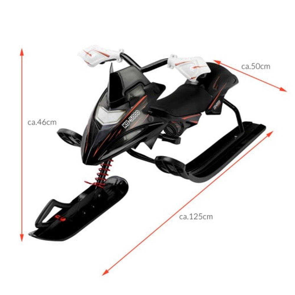 Rattkjelke Svart opp til 60kg Ski-Doo design -122 cm 