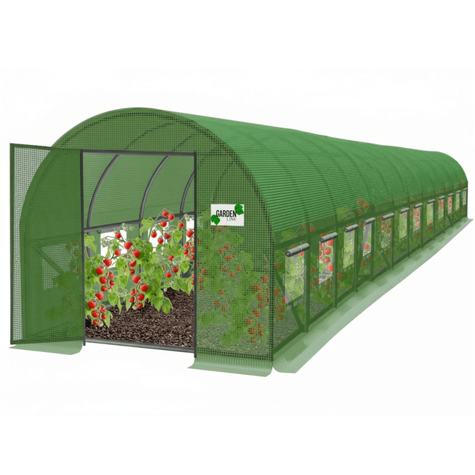 Hovedbilde Foliedrivhus 12 segmenter - 12x5x2 m - hengslede dører