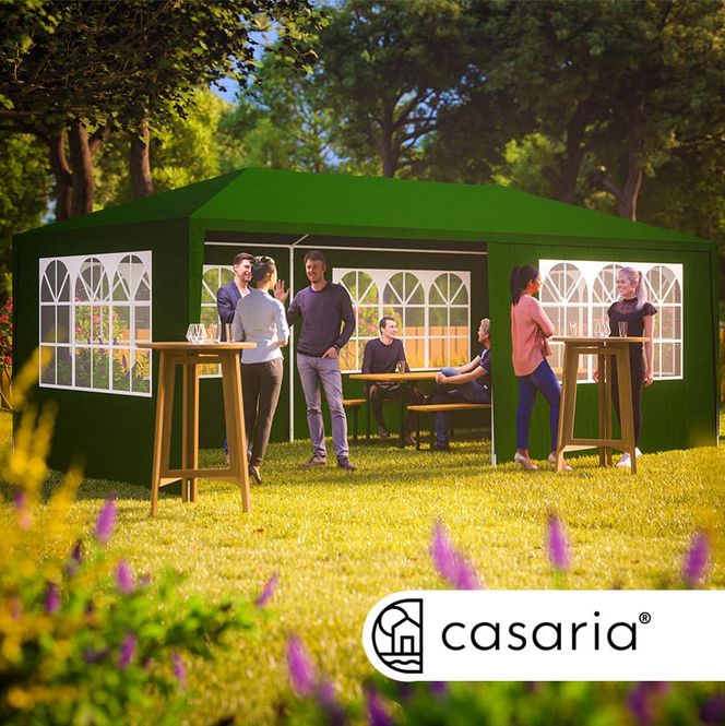 Hovedbilde Partytelt Rimini med sidevegger 3x6m - grønn