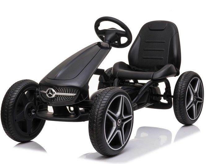 Hovedbilde Mercedes Benz Gokart pedal rubber tires - sort