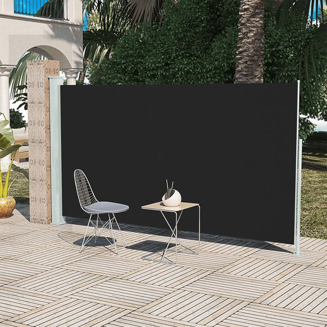 Hovedbilde Uttrekkbar sidemarkise 160x300 cm - sort