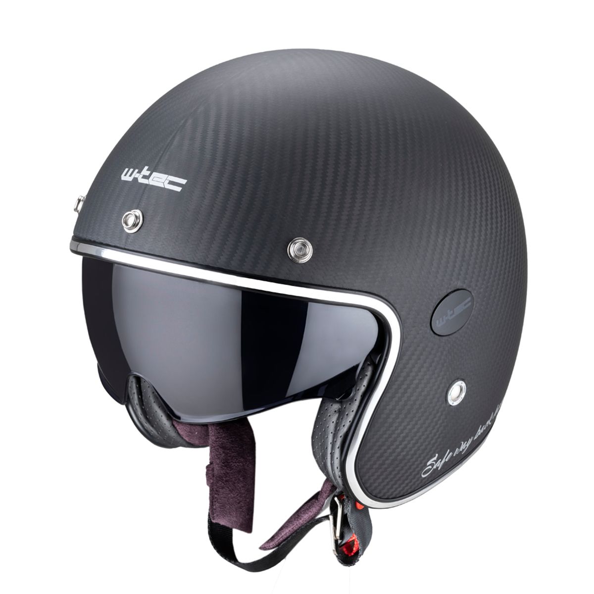 MC-hjelm W-TEC Vacabro SWBH – ultralett karbonhjelm