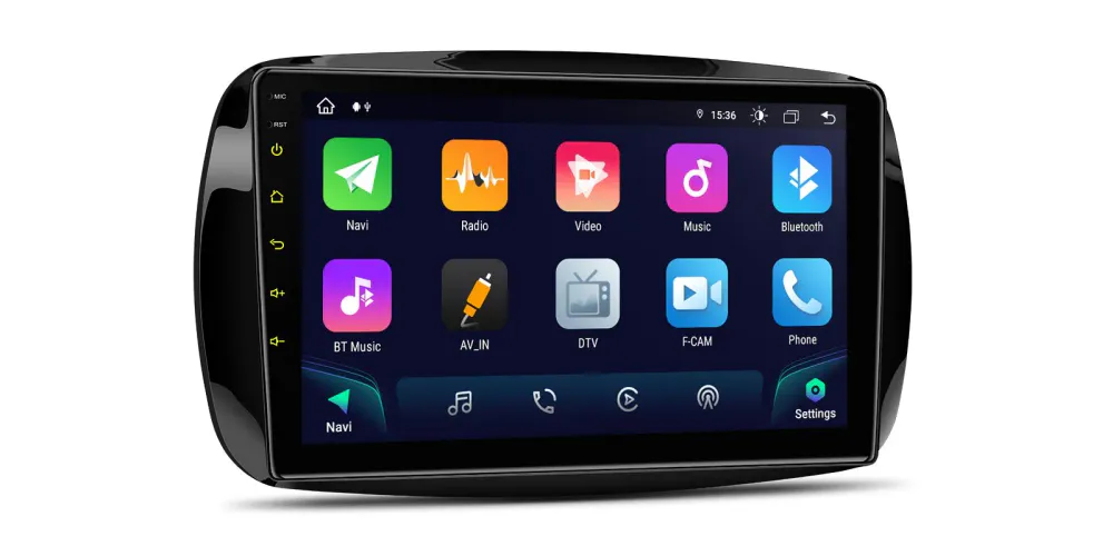 Android DAB+ bilstereo Smart Fortwo 9