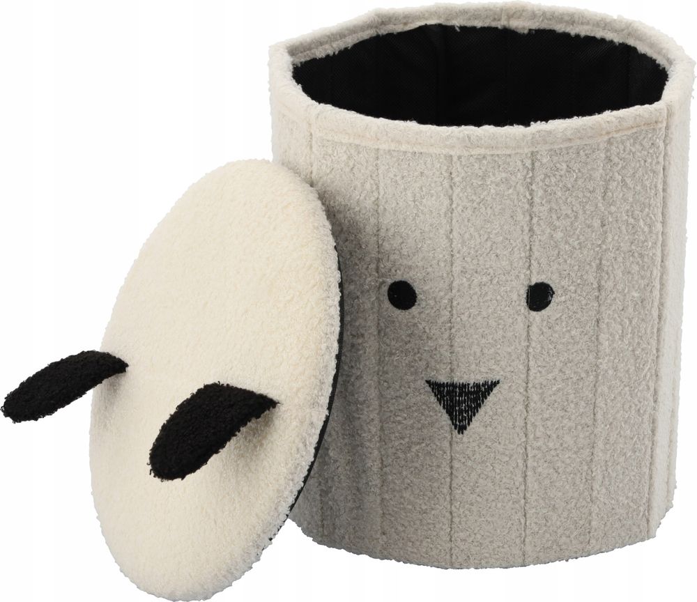 Barnepuff med oppbevaring «Bamse» - 28x28x34 cm