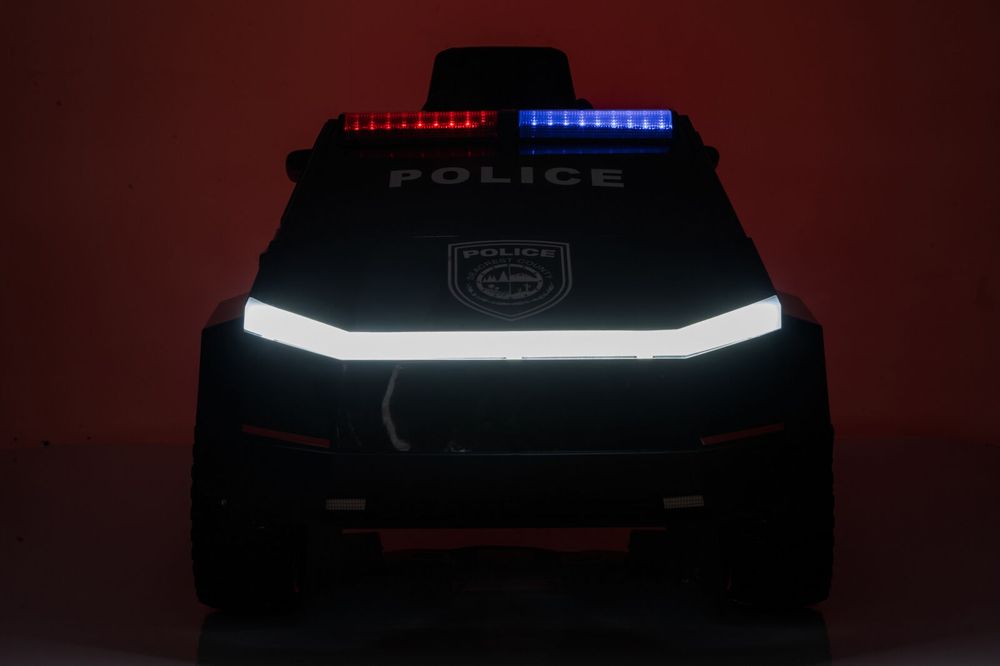 Cyber Truck elektrisk politibil for barn
