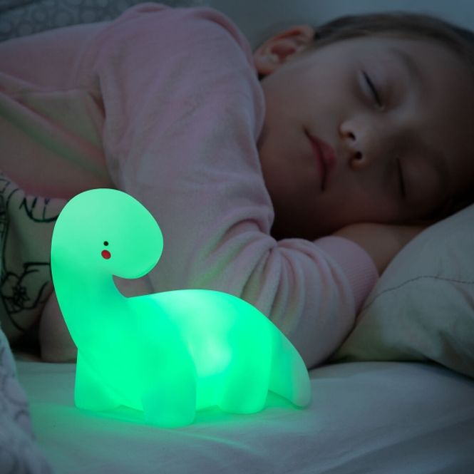 Hovedbilde Dinosaur LED-Lampe - Flerfarget