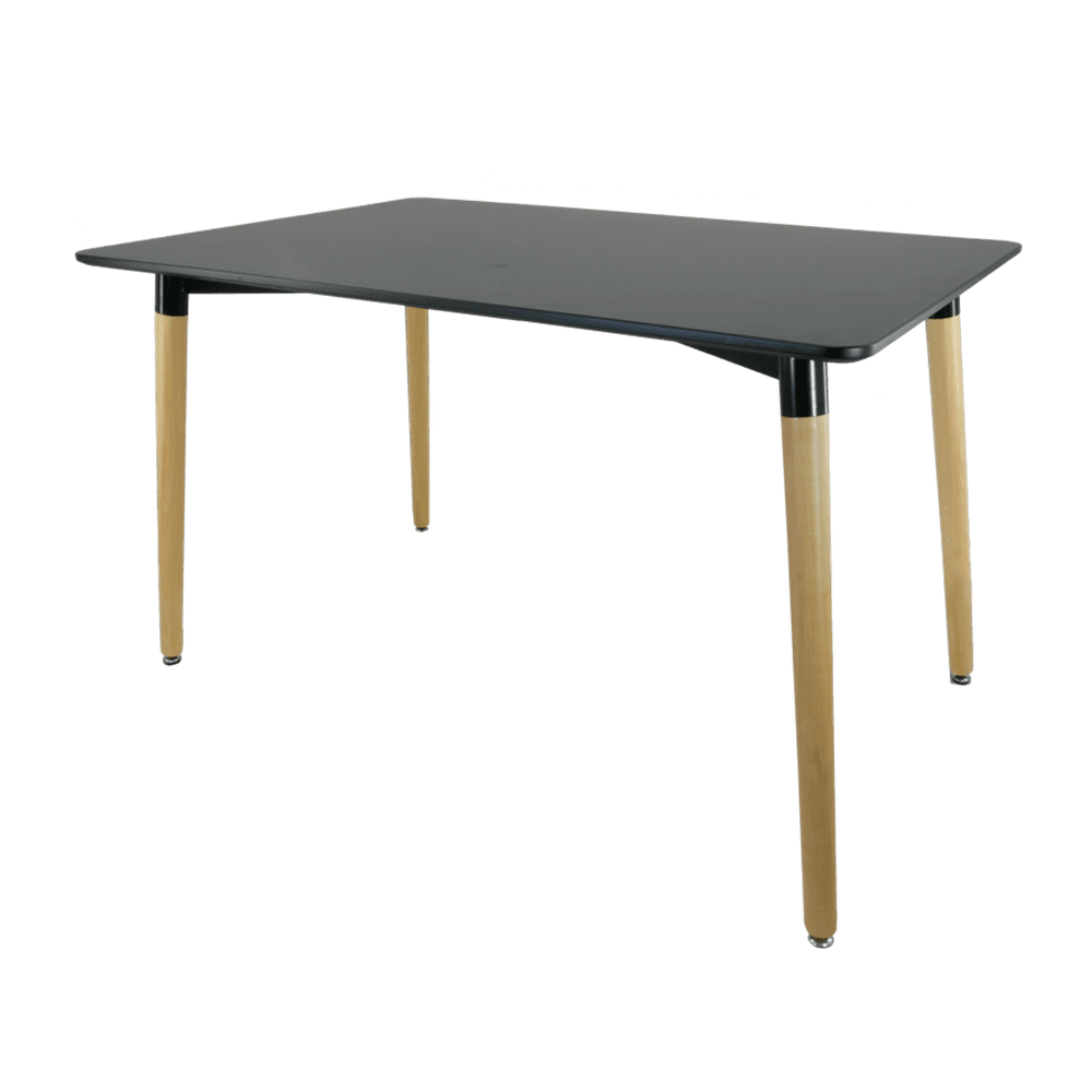 Rektangulært bord med treben - 120x80 cm