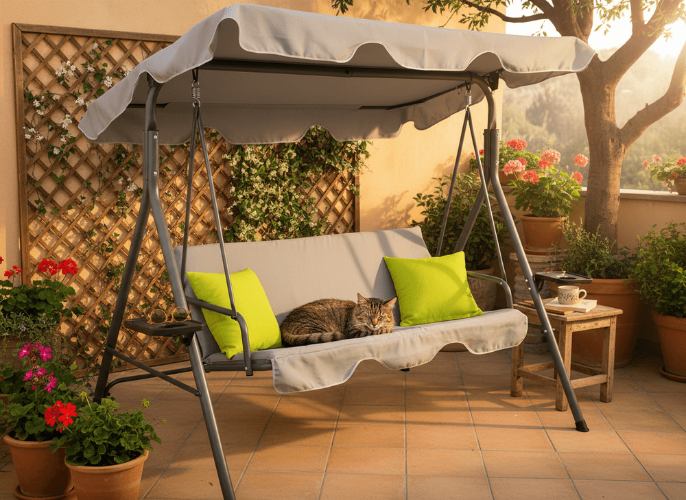 Hammock - ekstra stor takskjerm - grå