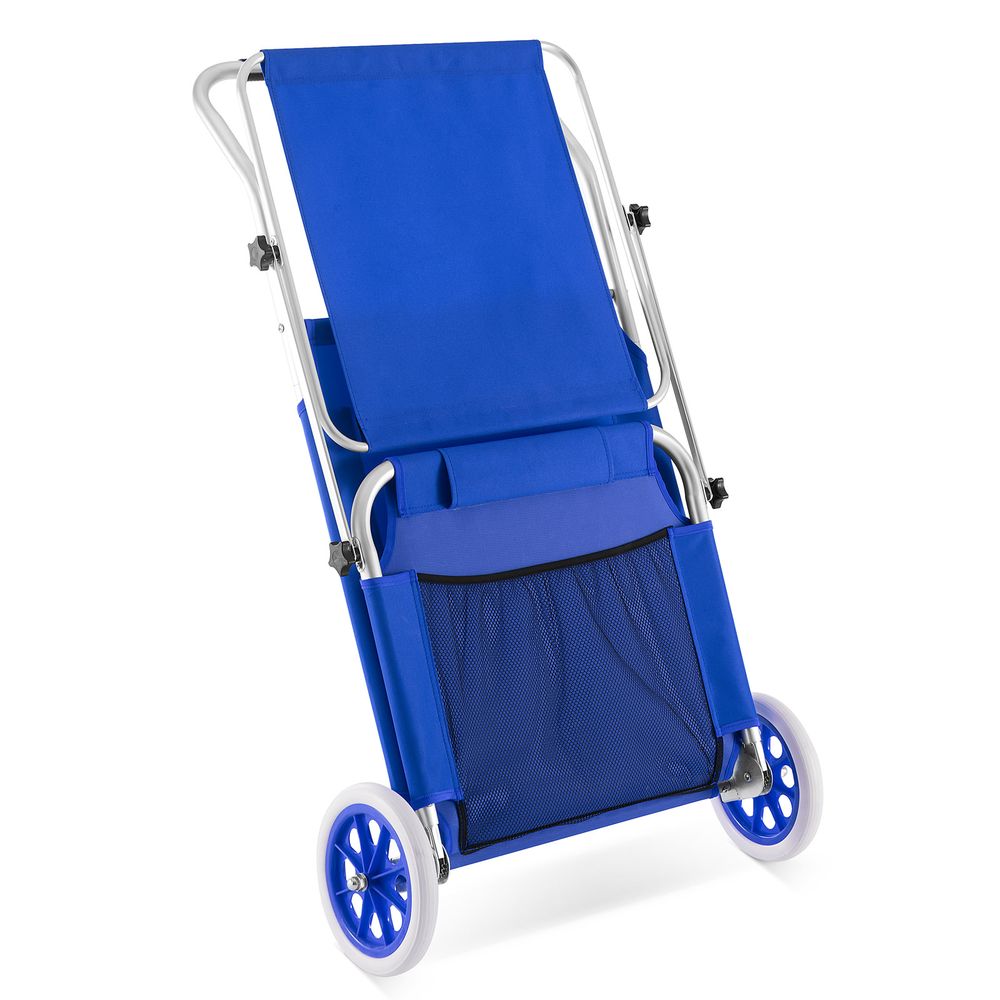 Solseng Kreta aluminium med hjul - blå