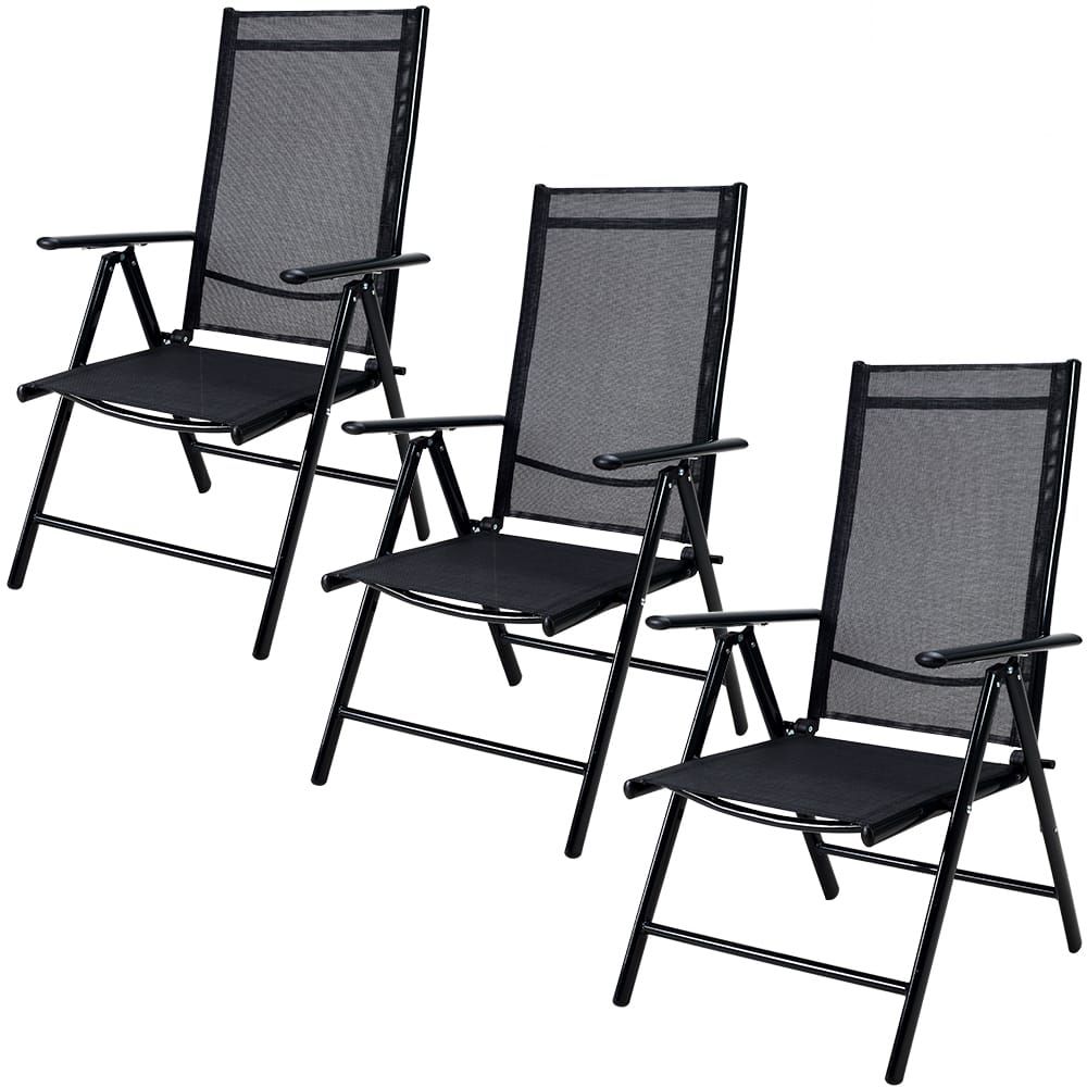 Bern hagestol sett med 3 stk antrasitt