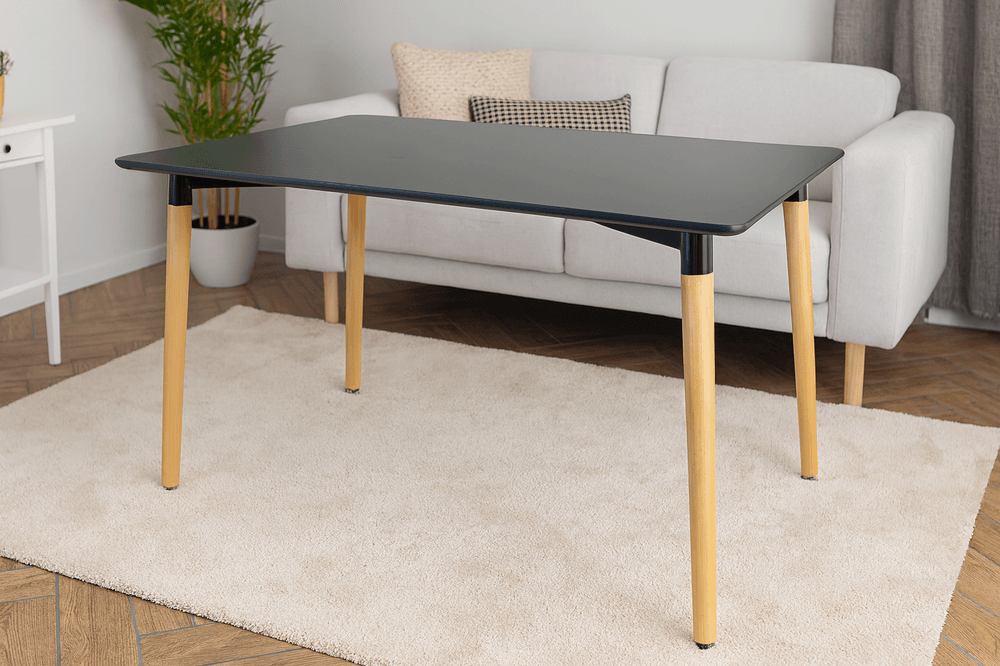 Rektangulært bord med treben - 120x80 cm