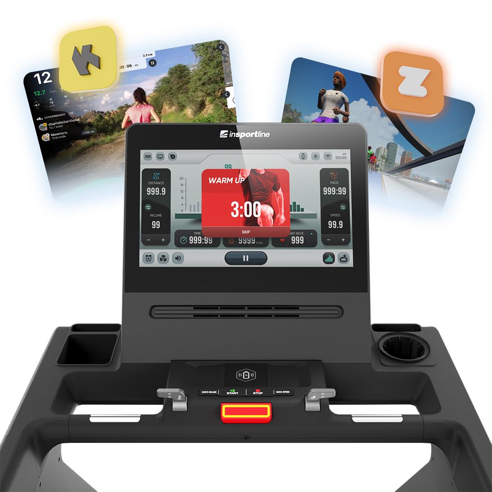 Tredemølle inSPORTline Velocer Run proff med Netflix