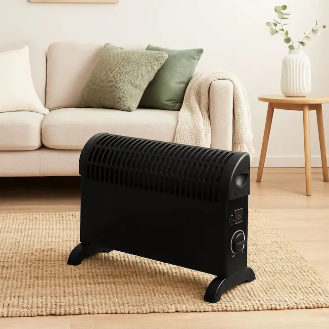 Hovedbilde Kompakt konvektorovn 1500W med termostat sort