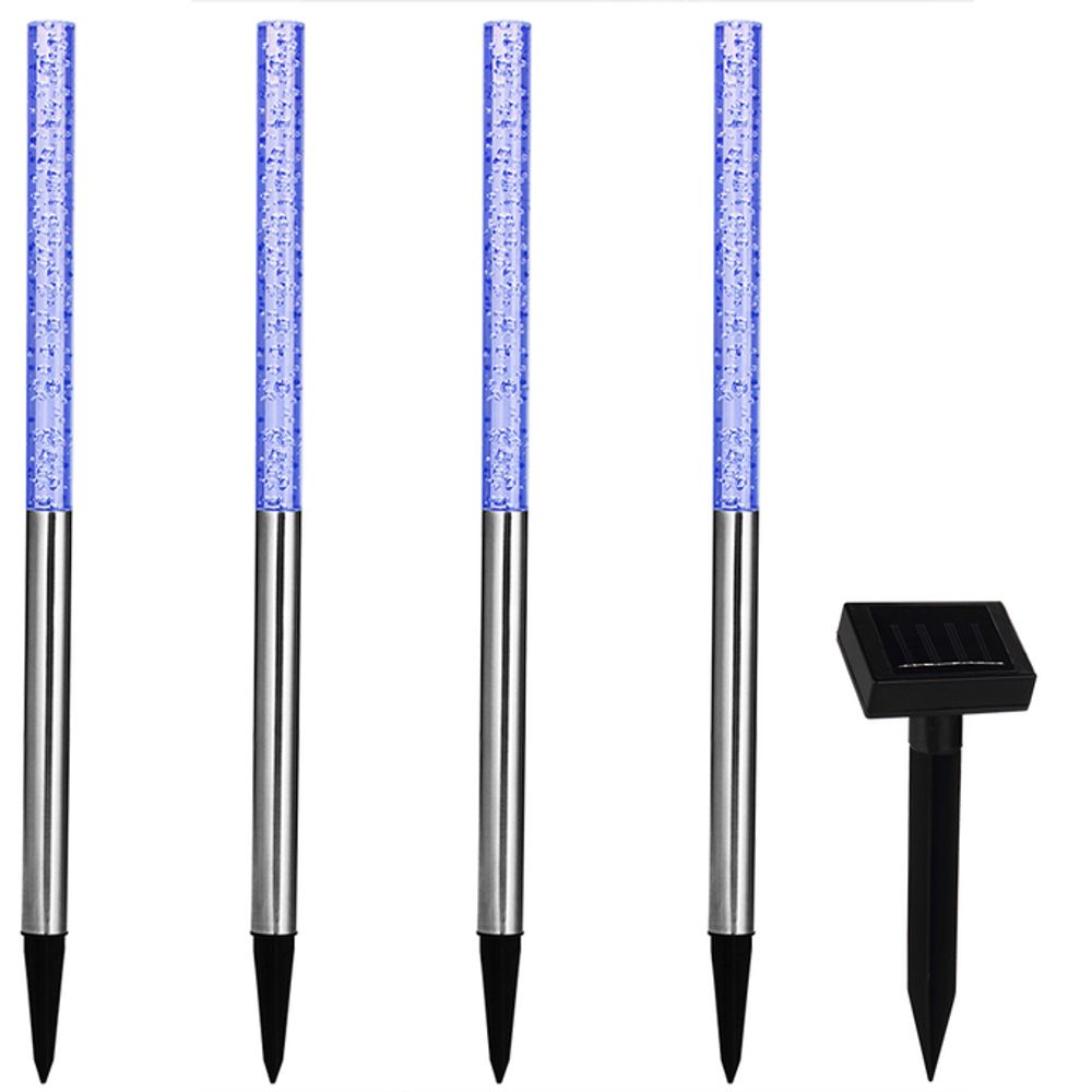 LED Solcellelamper fargeskift - 4 stk