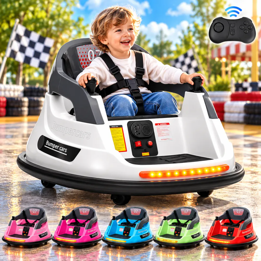 Elektrisk Bumper Car for Barn – 12V 70W