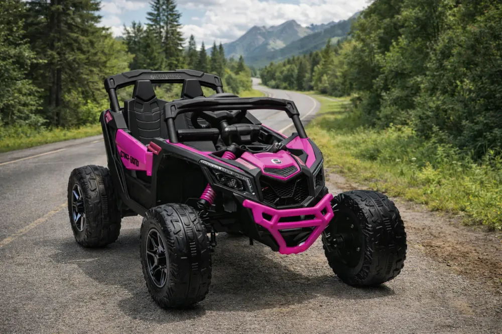 DEMO - Can-Am Marverick 24V UTV til barn 4x200W - rosa