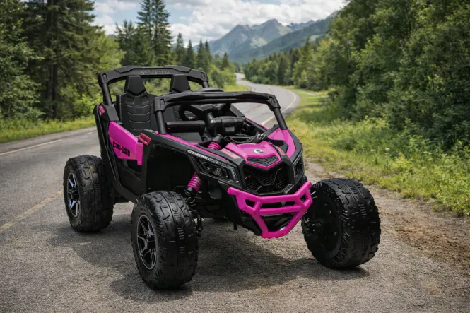 Hovedbilde DEMO - Can-Am Marverick 24V UTV til barn 4x200W - rosa
