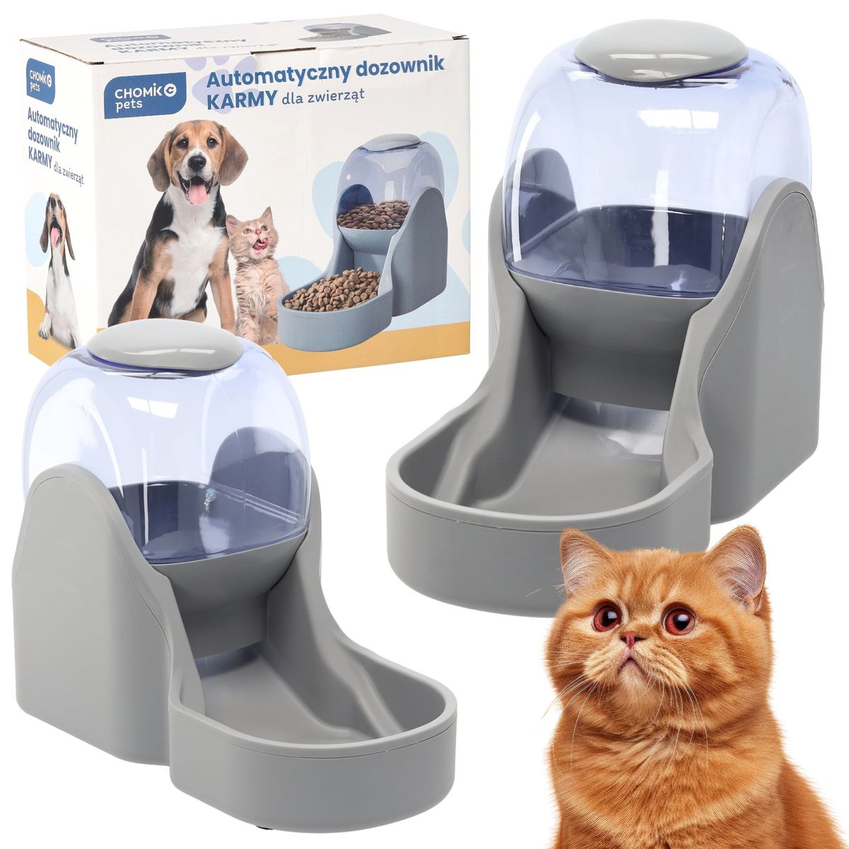 Automatisk fôrdispenser hund og katt - 3,8 L