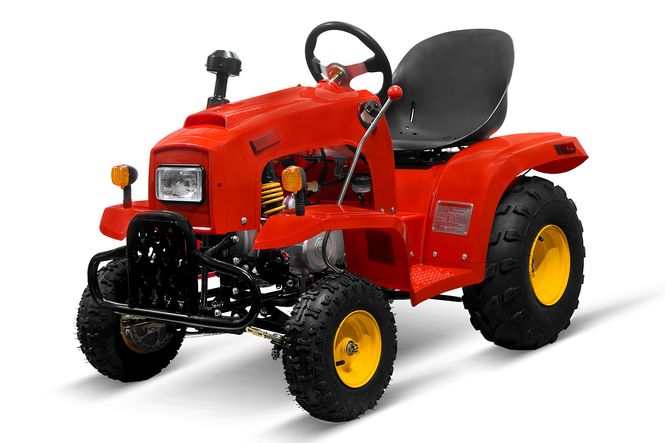 Hovedbilde Nitro 110cc midi barne-traktor S8-A med henger