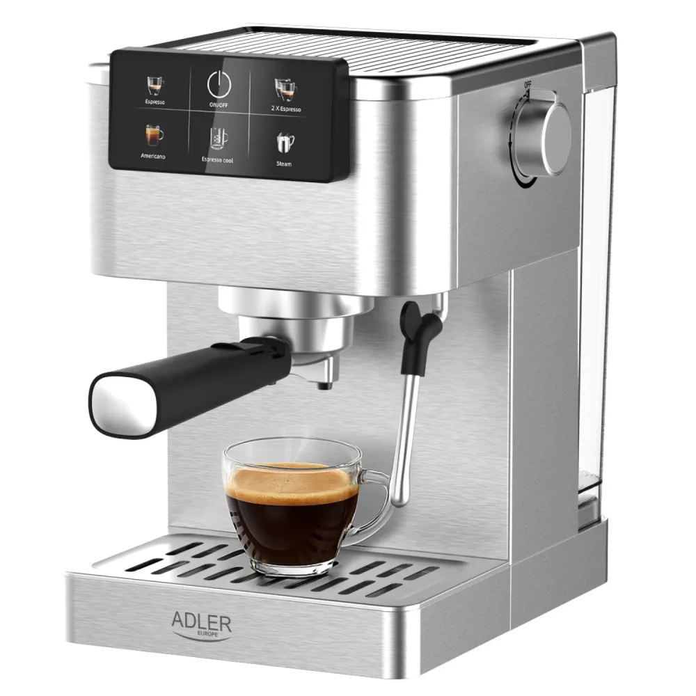 Espressomaskin 20 bar med PID og melkeskummer – Adler AD 4390
