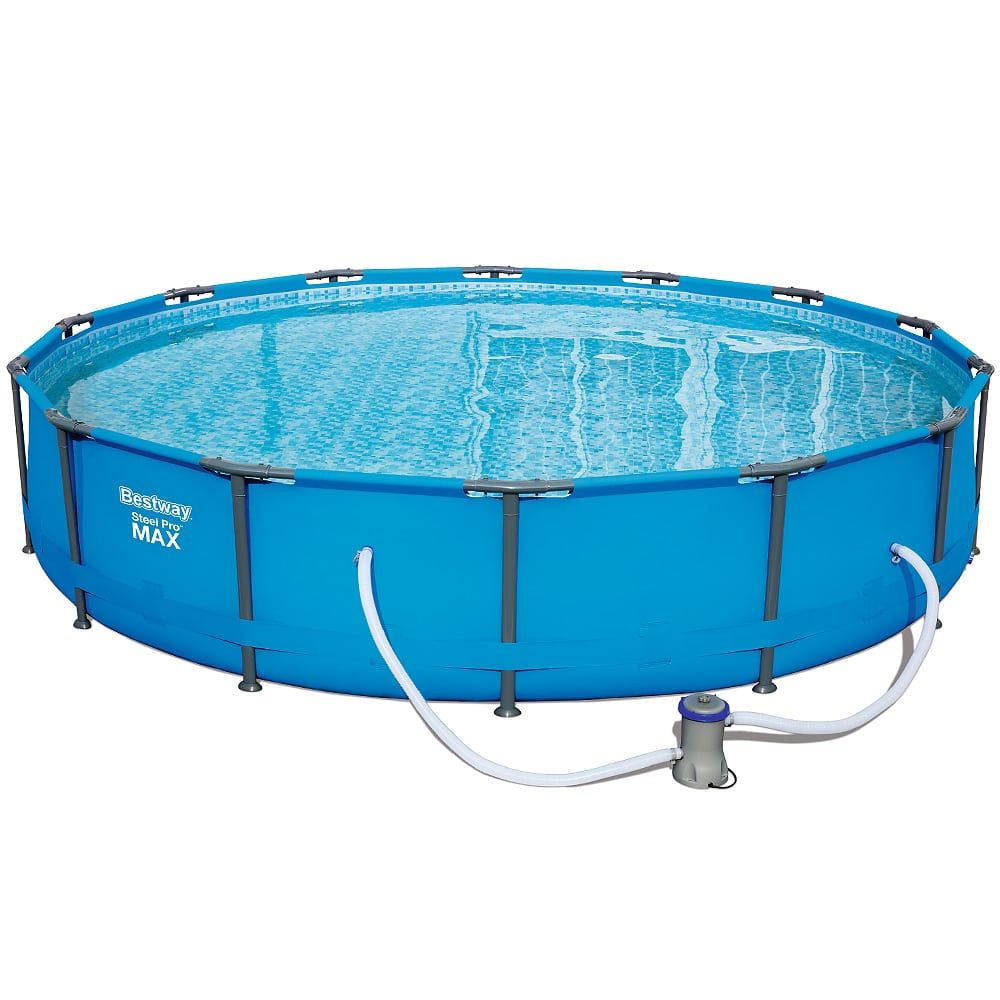 Bestway badebasseng Steel Pro blå - Ø427cm