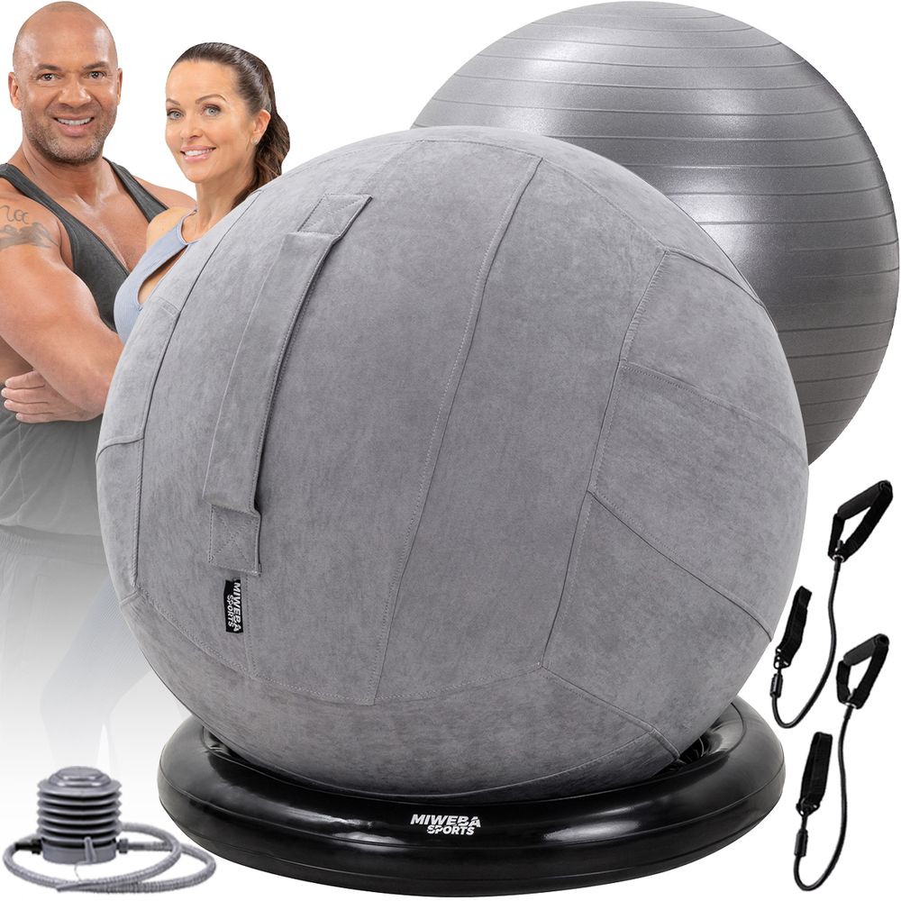 Miweba Sports 4 i 1 treningsballsett - grå/beige