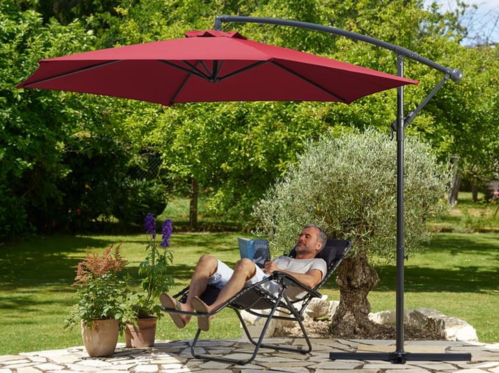 Hengende parasoll Ø300 cm - fargevalg