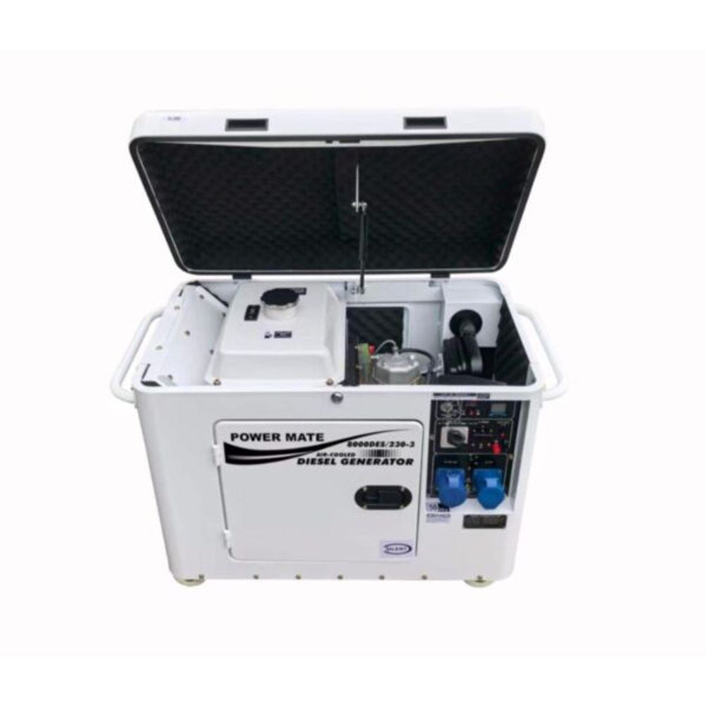 Power Mate 8000DES dieselaggregat 3-fase 230V Duopower