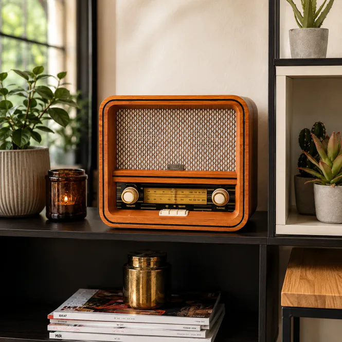 Hovedbilde Retro radio med Bluetooth og FM/AM