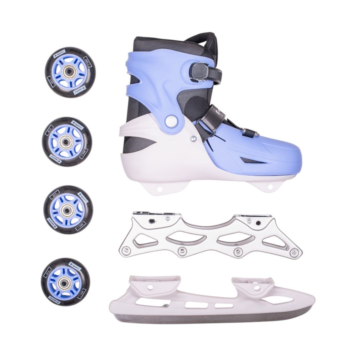 4-i-1 justerbare skøyter Foursimo fra inSPORTline - blå