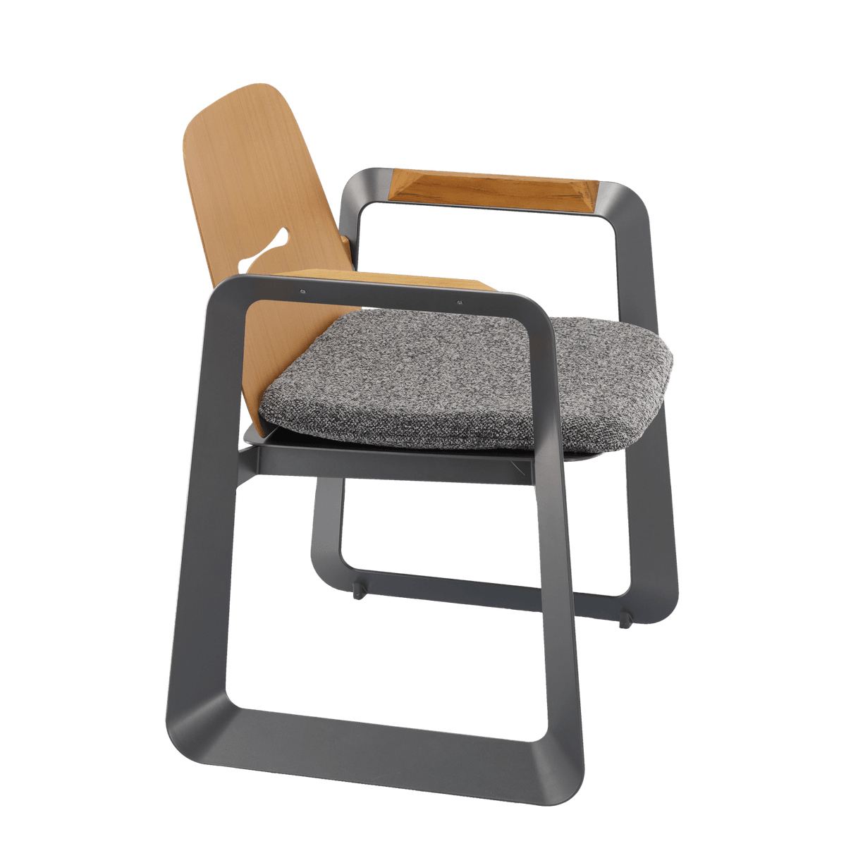 Hagemøbelsett THOMPSON - uttrekkbart bord aluminium