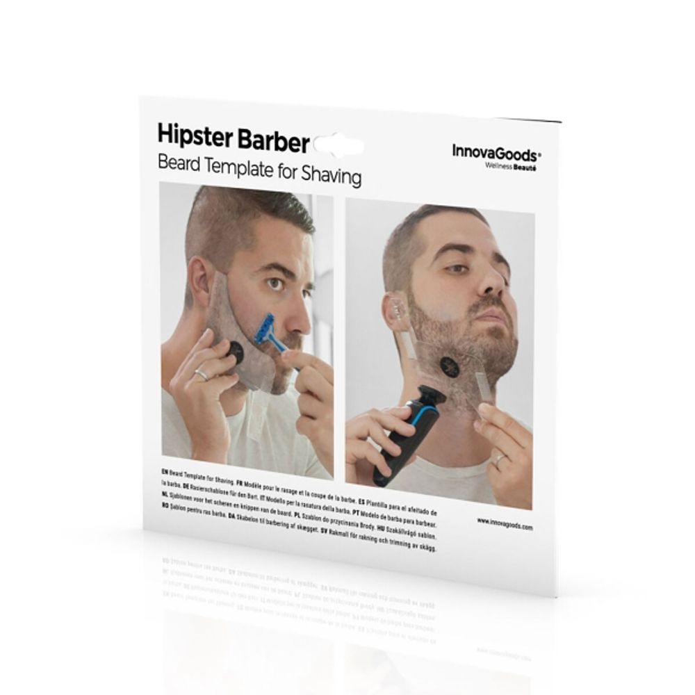 Innovagoods Hipster Barber Skjeggmal for barbering