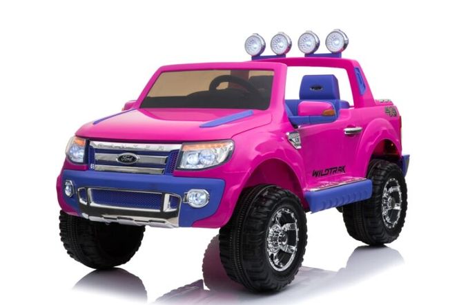 Hovedbilde Ford Ranger elbil til barn Exclusive Pink edition gummihjul