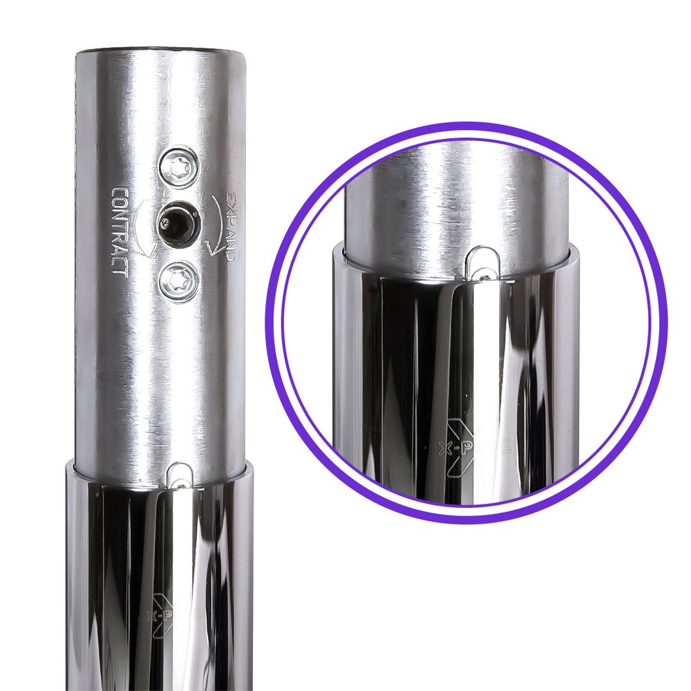 X-POLE Xpert polestang - 45 mm statisk/spin