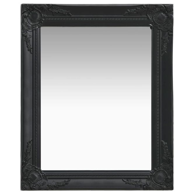 Hovedbilde Veggspeil barokkstil 50x60 cm rektangel - sort